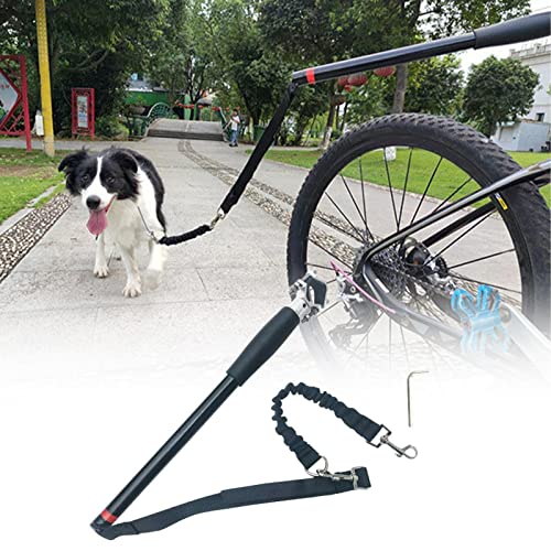 Correa de Bicicleta para Perro,Correa elástica retráctil de Nailon Manos Libres,Correa de Remolque para Bicicleta,fácil instalación,Correa para ejercitar,Correr,Ciclismo,Seguro con Mascotas