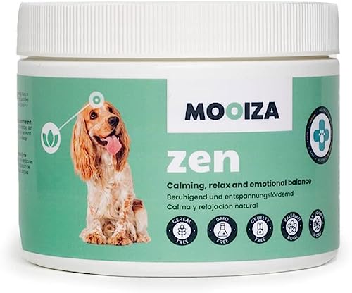 MOOIZA Zen - Tranquilizador para Perros - Suplemento nutricional Que Ayuda a la relajación y a calmar ansiedad Perros - Antiestres Perro - Calmante Perros - Relajante ansiedad Perros