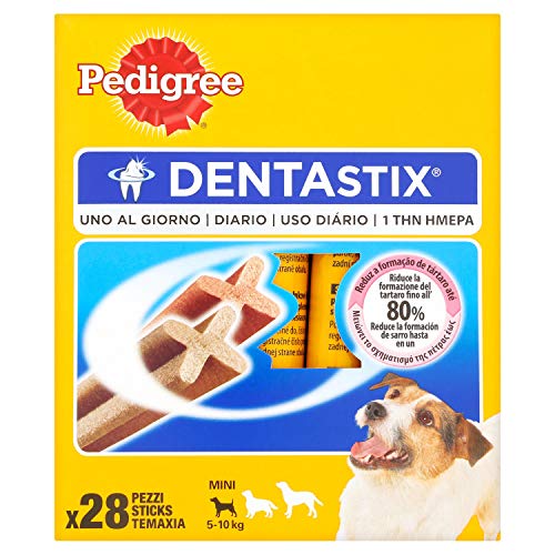 Pedigree Pack de Dentastix de uso Diario para la Limpieza Dental de Perros Pequeños (28ud)