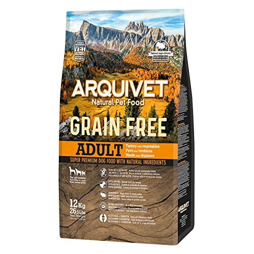 Arquivet Comida de Perros con Pavo sin Granos, No Aplica, 12 kg (Paquete de 1)