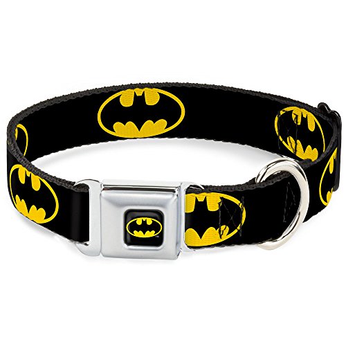 Buckle Down BMC Batman Negro/Amarillo Collar de Perro