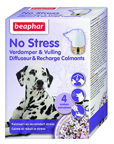 Beaphar | No Stress Kit Natural Perro 30ml | Difusor y Recarga | Antiestres Natural Perros | Reduce Estrés y Ansiedad | Ladridos, Miedos, Cambios Entorno, Ruidos, Marcaje con Orina, Conflictos