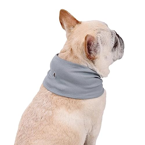 BePetMia Collar Refrigerante Perro, Bandana para Mascotas, Enfriamiento Pañuelo para Perros, Accesorios Enfriar al Perro (S: Neck 35cm, Beige)