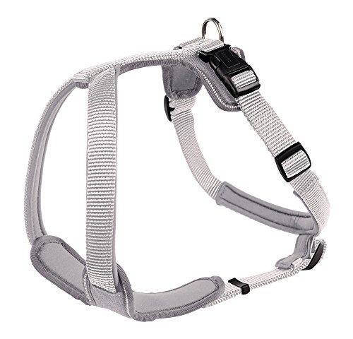 HUNTER NEOPREN arnés para Perro, Nylon, Acolchado con Neopreno, para Deporte y Ocio, Gris, Nylon, Neopreno, 45-57, S