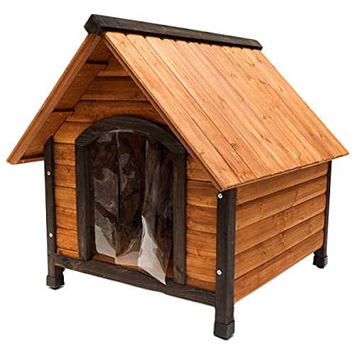 Casa De Madera para Perros Y Gatos, Caseta para Perros, Jaula para Mascotas, Refugio Resistente A La Intemperie, Jaula para Jardín para Cachorros De Perros para Interiores Y Exteriores