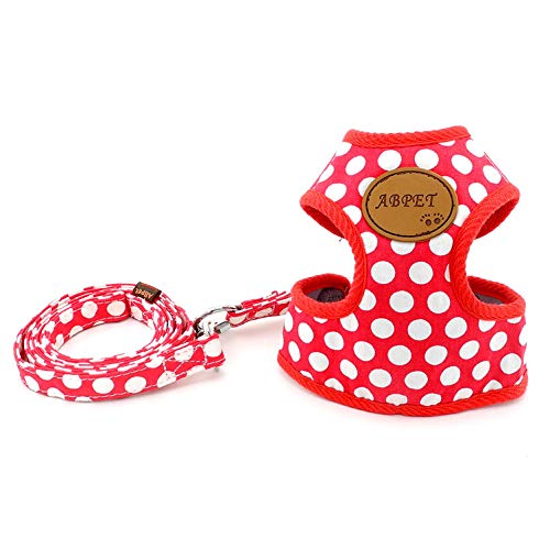 smalllee_lucky_store Chaleco para Mascota, Suave Malla de Nailon, para Mascota, Gato pequeño y Perro Mediano. Conjunto de arnés con Correa para Perro, Talla S.