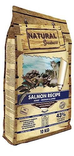 Natural Greatness Receta de Salmón | Ultra Premium Quality | para perros 10 kg