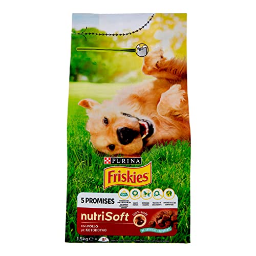 Friskies Alimentos secos para perros Nutrisoft, pollo, 1,5 kg