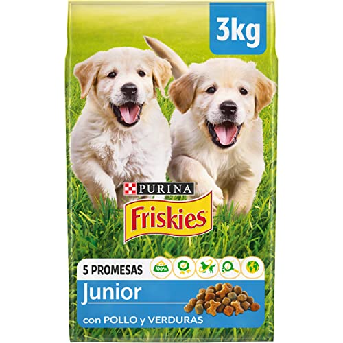 Purina Friskies Vitafit Junior Pienso para Perro Cachorro, Junior, Bebé con Pollo, 4 bolsas de 3kg