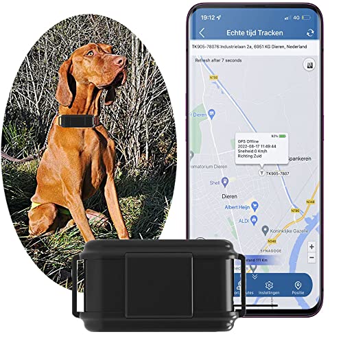 4G GPS collar para perros de caza localizador GPS perros IP67 impermeable Mini GPS Tracker APP sin suscripción seguimiento en tiempo real convoca fácilmente mascotas al teléfono.