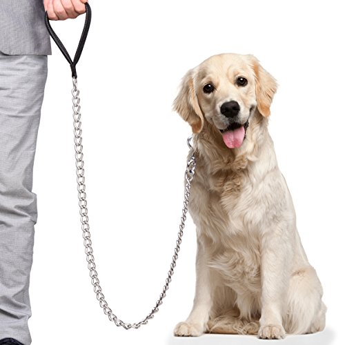 Correa para Perros Servicio Pesado - Correa de Cuero Acolchada y Suave - Correas básicas Diseñadas Específicamente para Perros de Gran Tamaño de más de 30 KG