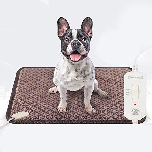 QIANG Alfombrilla De Calefacción Eléctrica para Perro Y Gato, Ajustable, Resistente Al Agua, Cuerda De Acero Antimordeduras, para Mascotas, Mantas Y Caseta De Mascotas Grandes