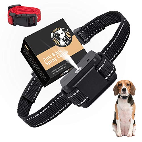 Collar antiladridos con Spray, Collares antiladridos automáticos para adiestramiento de Perros, Dispositivos disuasivos de ladridos para Perros Grandes, medianos y pequeños