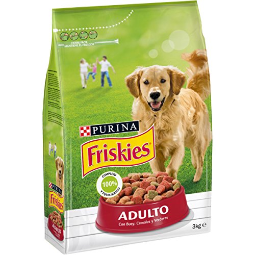 Purina Friskies Adulto Comida Seca para Perros con Buey, 3kg