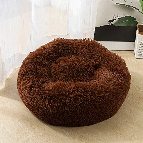 MILUCE Nido de Gato- Cama Acolchada para Gatos y Perros Donut Cuddler, con Calentamiento y una cómoda función de sueño Adecuada para Perros Grandes, medianos y pequeños (Size : 120cm)