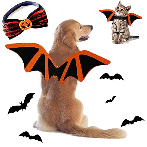 YDMAJF Halloween Disfraz De ala De Murciélago Gato Disfraz de Gato Mascota murciélago alas Ropa de Murciélago del Mascotas para Perros y Gatos Pequeños y Medianos Party Ropa de Cosplay (B)