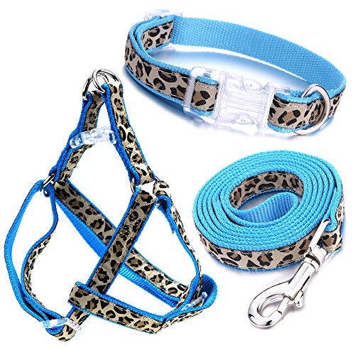 Mile High Life Collar, arnés y Correa para Perro de Leopardo Accesorio para pasear a tu Perro